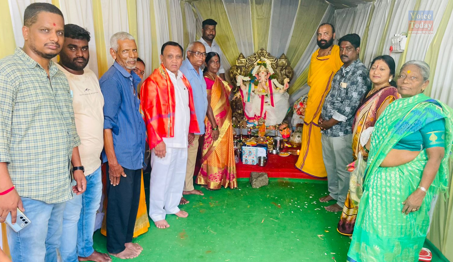 Hamid Patel visited Vinayaka Mandapam in Kondapur