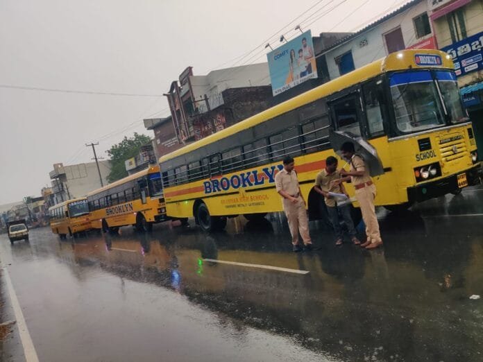 Every school bus should have all kinds of certificates Korutla Motor Vehicle Inspector Srinivas
