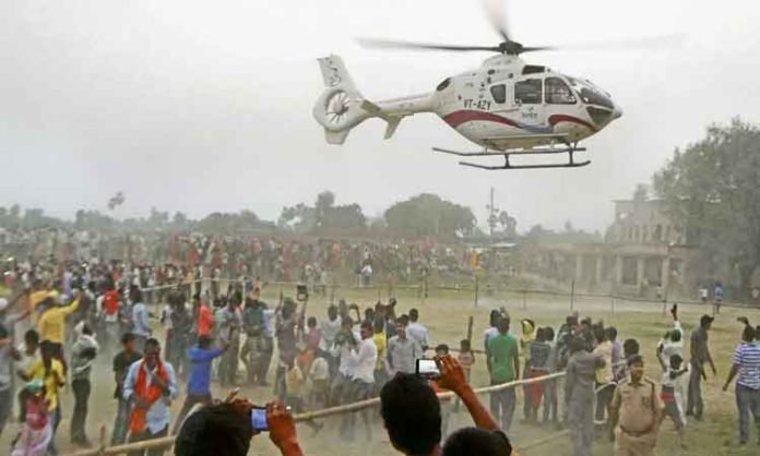 Massive arrangements for Prime Minister Modi's public meeting Denial of permissions for setting up helipad at the venue