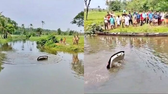 Google Map of Kompa Dunk A car in the canal.