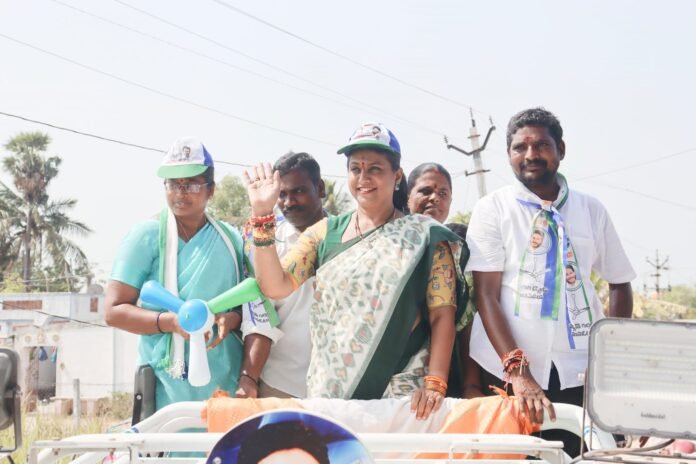 Minister Roja who countered Chandrababu