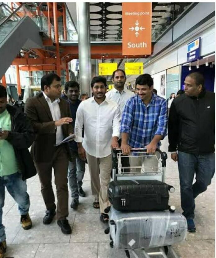 Jagan left from London