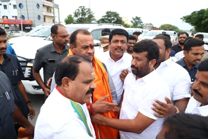 MLA Veerlapalli Shankar welcomed the minister