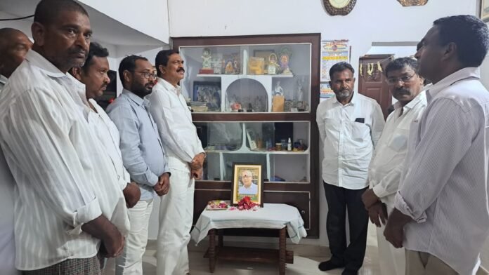 Juvvadi Krishna Rao visited the victim's family