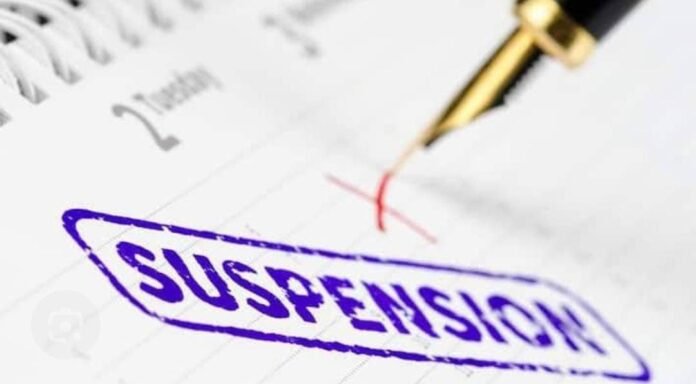 Agriculture Assistant Suspended