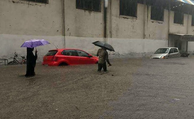 A car stuck in the Brook