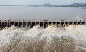 Heavy flood in Srisailam..