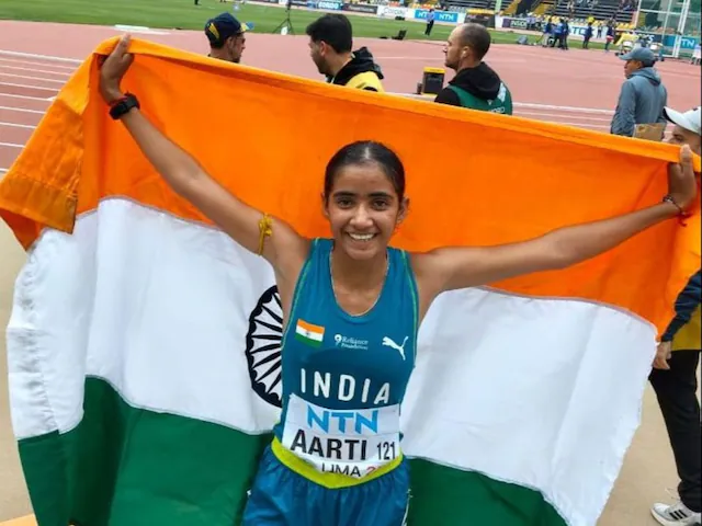 In the race walk.. Bronze for Aarti..!! In the race walk.. Bronze for Aarti..!!