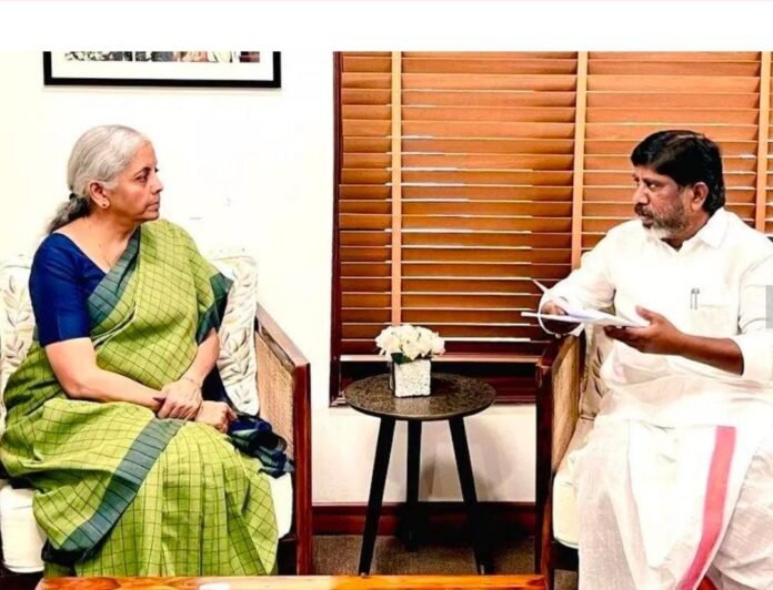 Deputy Chief Minister Bhatti Vikramarka met Union Finance Minister Nirmalamma