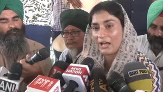 Olympian Vinesh Phogat at Shambhu border...!