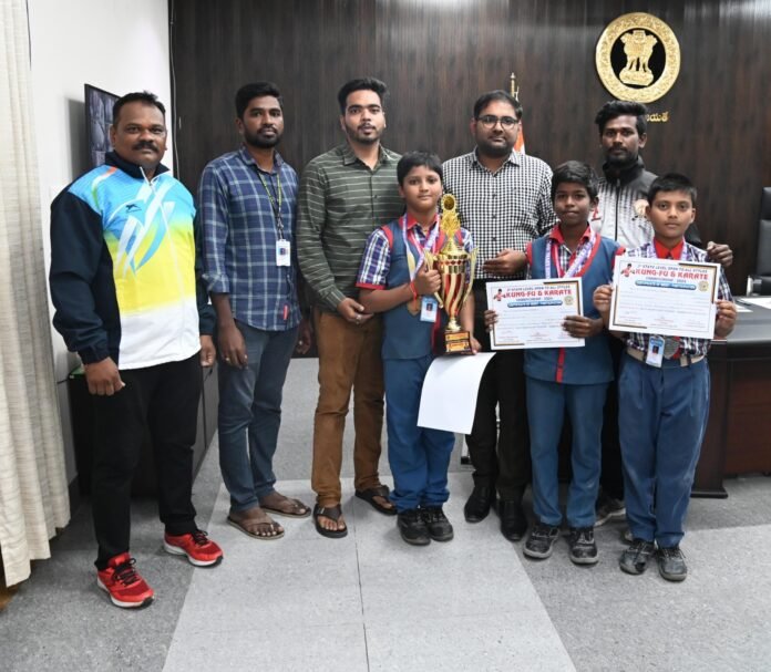 Performance of students in national level Kung Fu Karate competitions