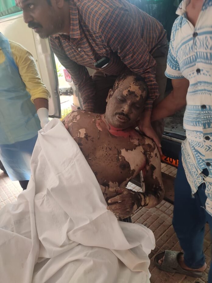 Accident in Visakhapatnam Steel Plant...One person seriously injured