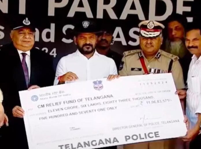 Donate one day's salary of the police