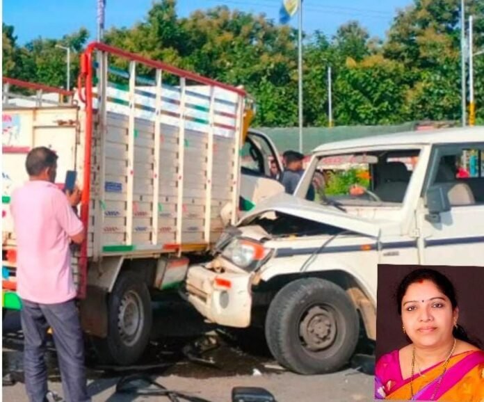 Minister Sandhyarani narrowly missed a big accident? Minister Sandhyarani narrowly missed a big accident?