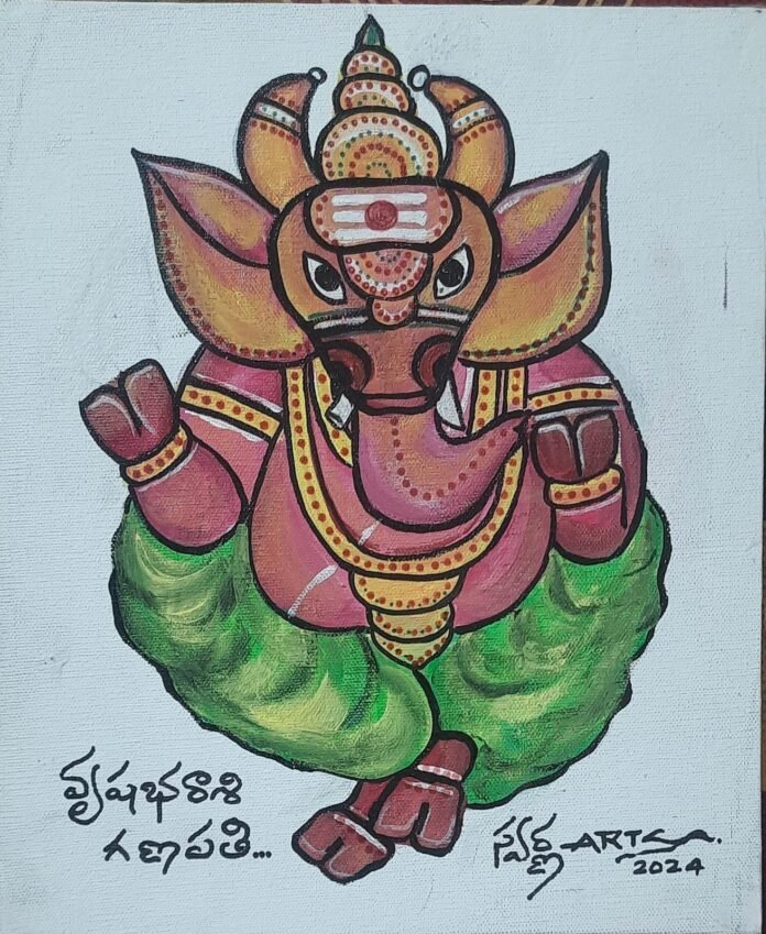 Ganapati is 'Vrishabha' in the form of zodiac signs