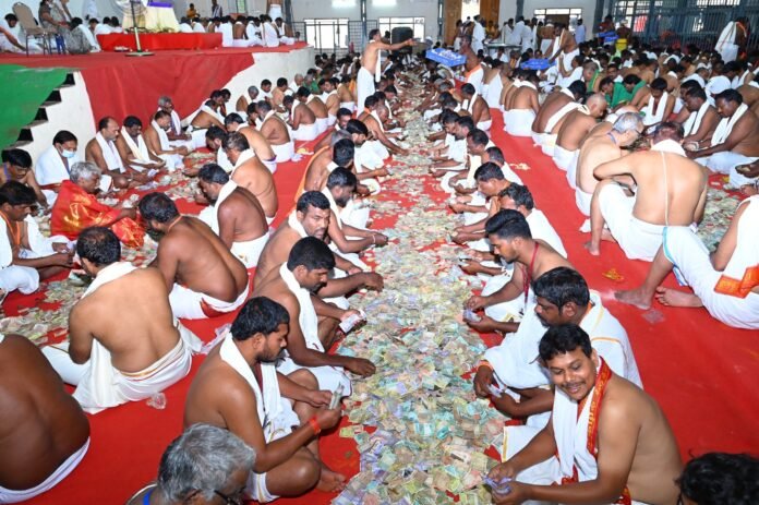 Srisaila Devasthanam Counting of Hundis