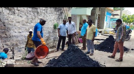 Sewage removal works with the cooperation of MLA Sewage removal works with the cooperation of MLA