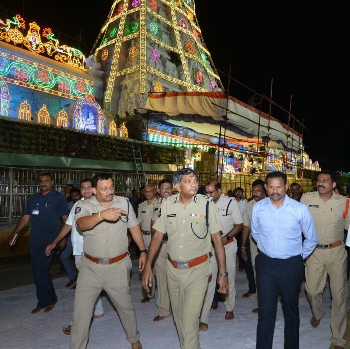 In the wake of Srivari Brahmotsavam, the police conducted a blockade in Tirumala