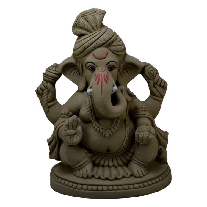 Distribution of free clay Ganesha idols