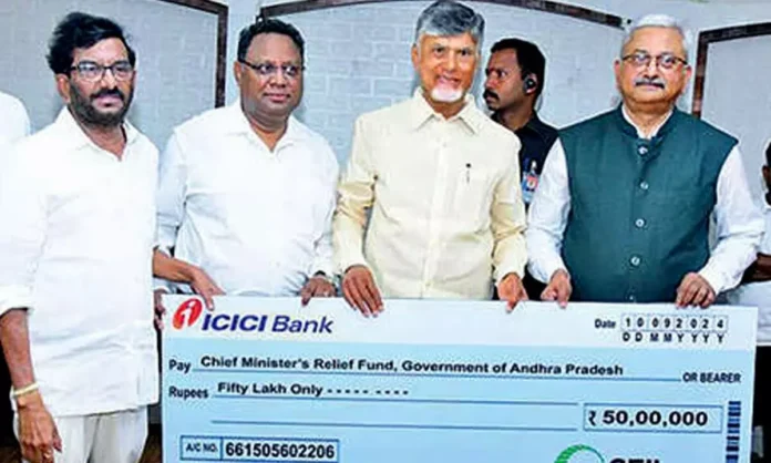 CPI party collection of donations for Vijayawada flood victims CPI party collection of donations for Vijayawada flood victims