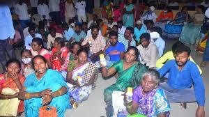 Dalit communities in front of the Collectorate
