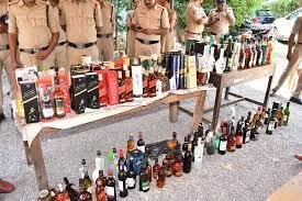 Illegal liquor seized in Nagarjunasagar Illegal liquor seized in Nagarjunasagar