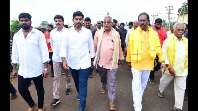 Kutami leaders Padayatra in Rajolu