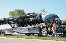 Three people were seriously injured in the bus accident Three people were seriously injured in the bus accident