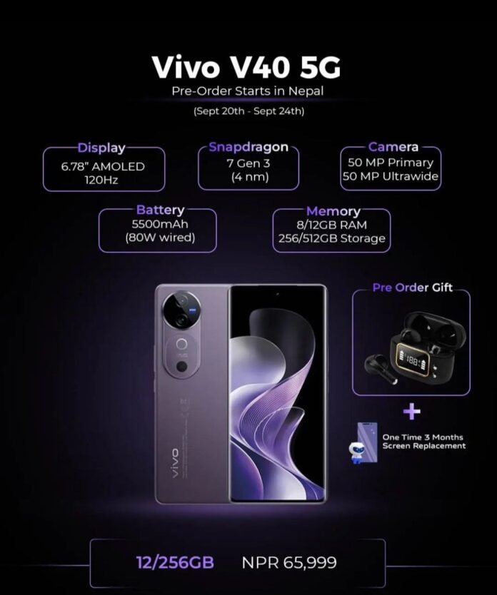 Hurry up.. Vivo V 40E in four days..