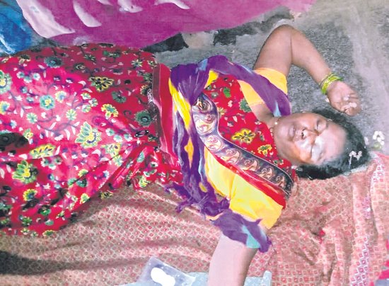 Woman's body in crop shed