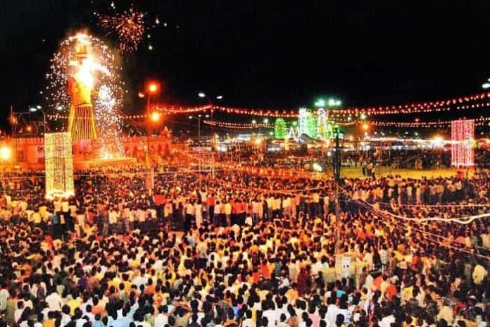 Dussehra celebrations led by market traders Dussehra celebrations led by market traders