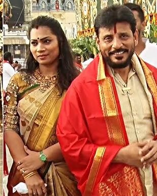 YCP leader Duvvada Srinivas and girlfrien YCP leader Duvvada Srinivas and girlfriend Duvvela Madhuri visited Tirumala Sri.