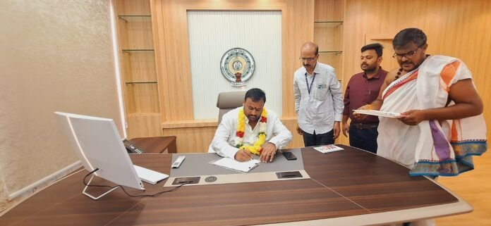 Minister Mandipalli Ramprasad Reddy, who entered the chamber formally Minister Mandipalli Ramprasad Reddy, who entered the chamber formally