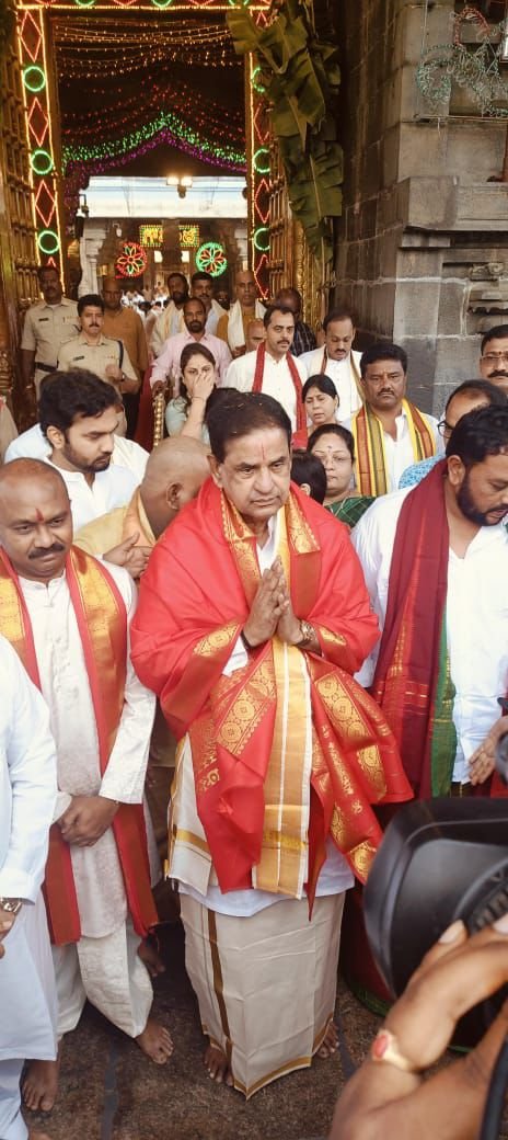 TTD Chairman Gashri BR Naidu took oath TTD Chairman Gashri BR Naidu took oath