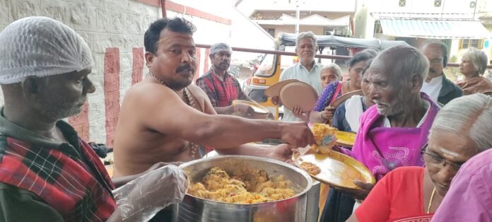 Grand food donation in Yogimallavaram...