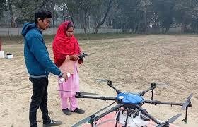 Drone pilot training for Dwakra women