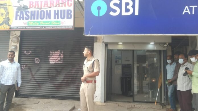 ATM theft in Damaracharla mandal centre..