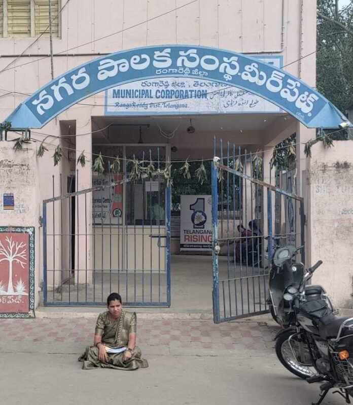Meerpate Corporator hunger strike