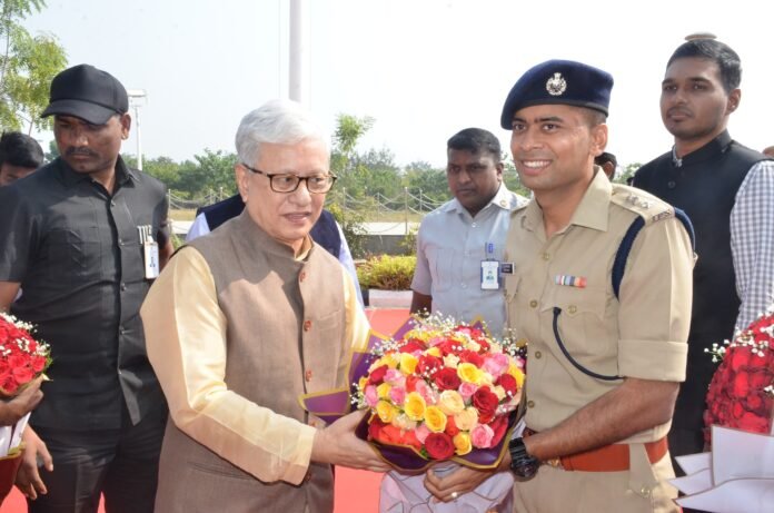 Collector who welcomed the Governor, SP