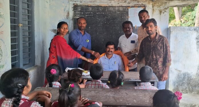 Kota Laxman, a teacher who was awarded an honorary doctorate