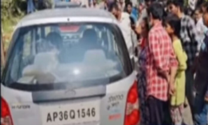 Killed in a car with legs and hands tied