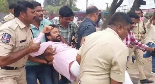 In the Telangana state, the rule of evil is going on. In the Telangana state, the rule of evil is going on.