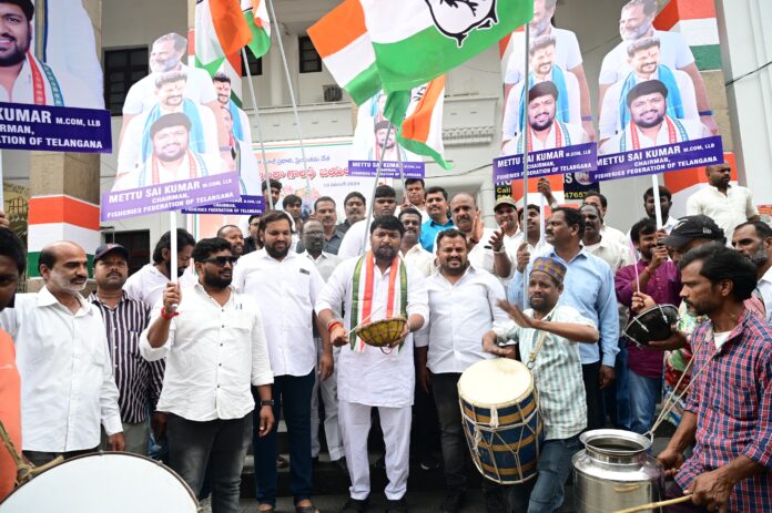 Public victory celebrations at Gandhi Bhavan Public victory celebrations at Gandhi Bhavan