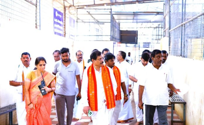 The Executive Officer inspected the Mahashivaratri arrangements