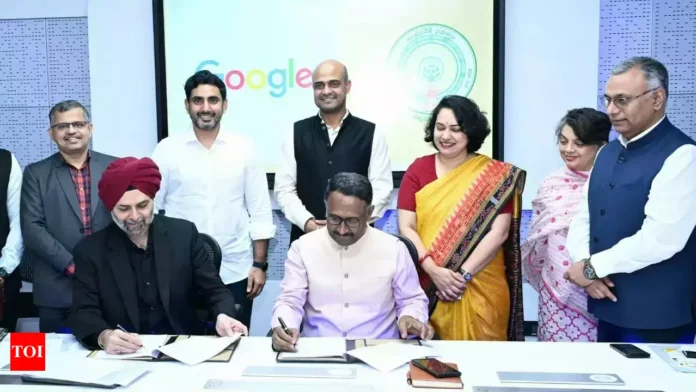 Google Office in Visakha - Agreement with AP Govt.