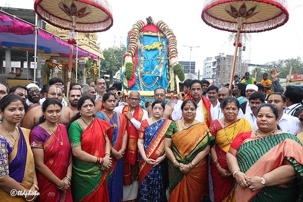 Lakshmi Kasulaharam Shobhayatra in Tiruchanur