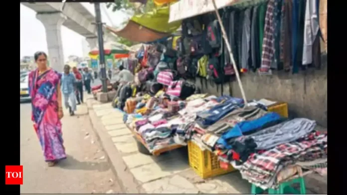Removal of shops on foot path in K.P.H.B colony Removal of shops on foot path in K.P.H.B colony