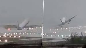 Typhoon effect.. The plane had a near miss
