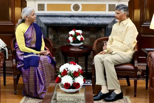 Chandrababu met Union Finance Minister Nirmala Sitharaman