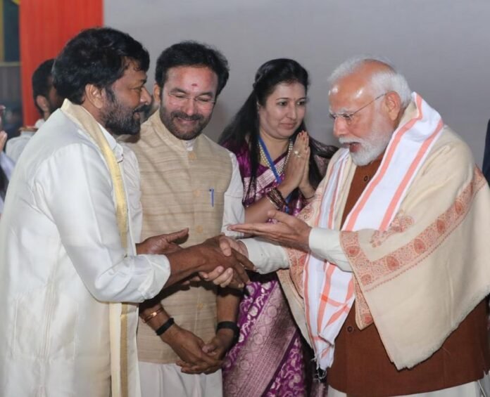 Lotus on Chiranjeevi...